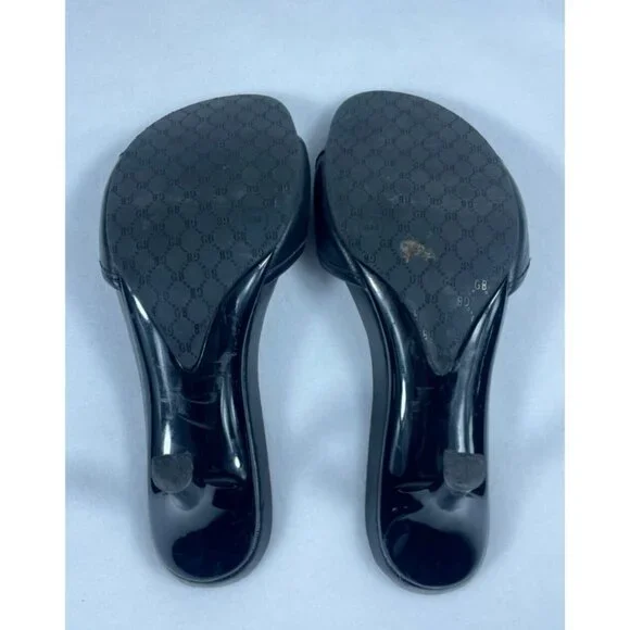 Gianni Bini Black Heeled Mules - Picture 6 of 7